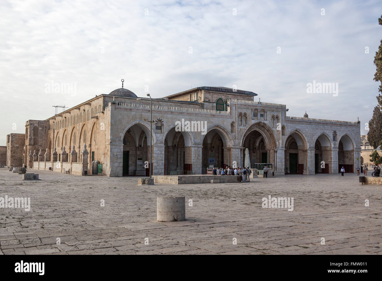 Al-Aqsa Mosque or Bayt al-Muqaddas, Old City Jerusalem Stock Photo