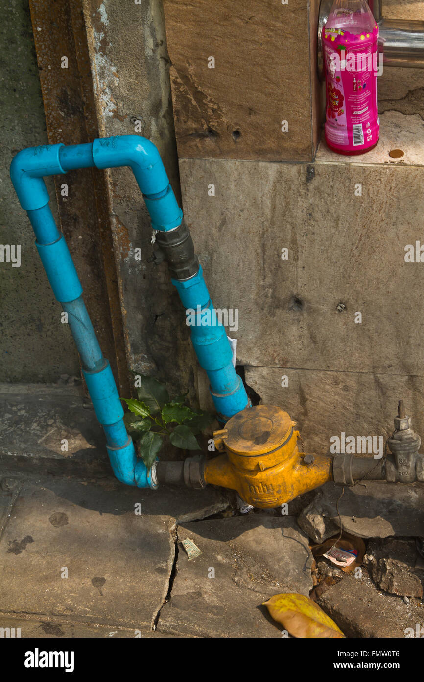 Water pipe in the street of Bangkok Thailand Stock Photo Alamy