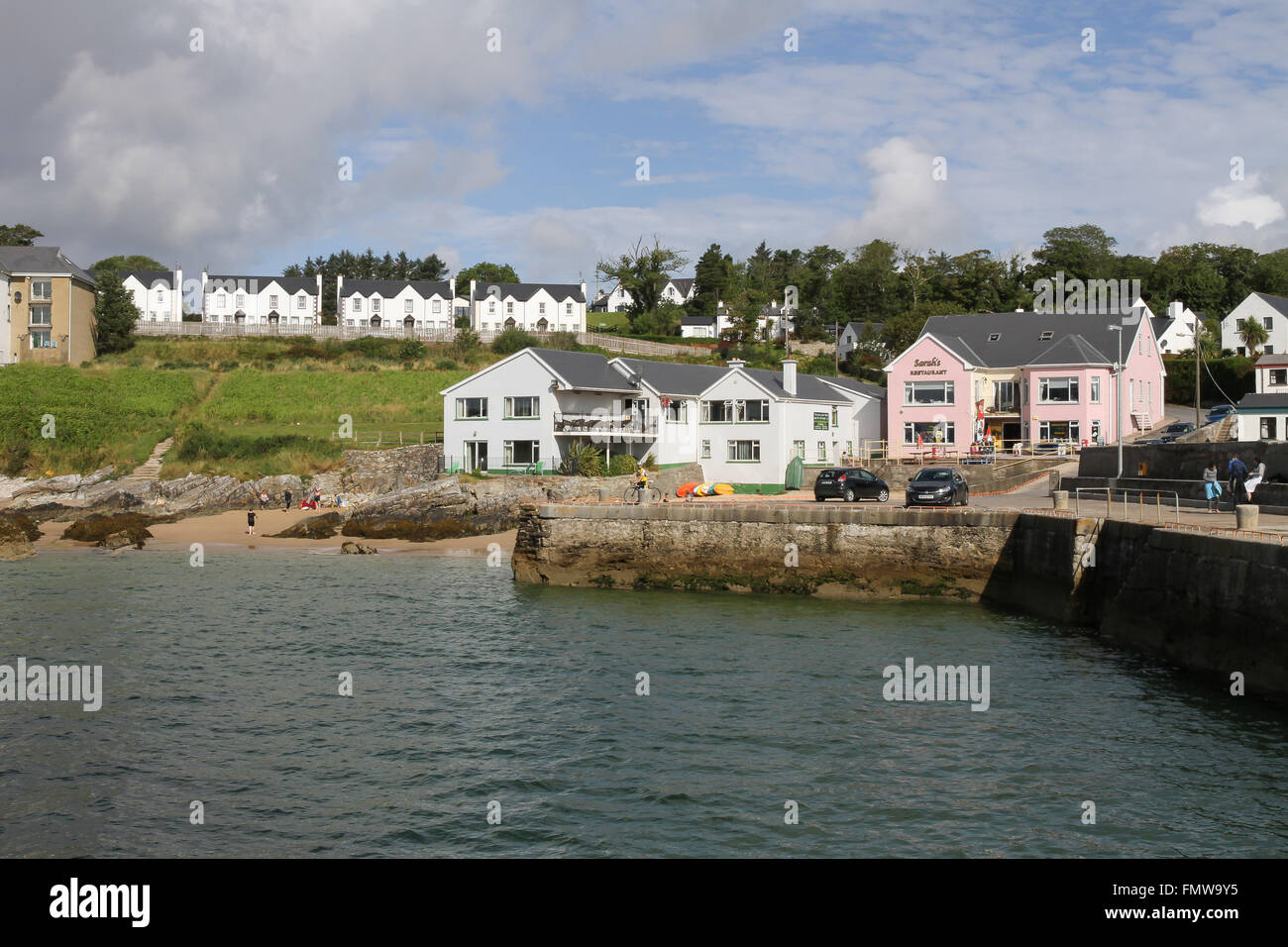 The harbour at Portsalon on Lough Swilly, County Donegal Ireland. Stock Photo