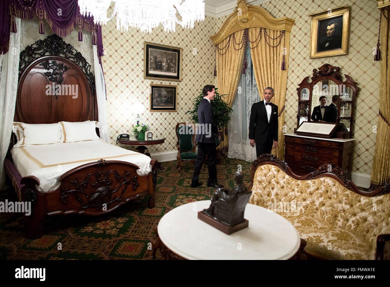 Lincoln bedroom white house hires stock photography and images Alamy