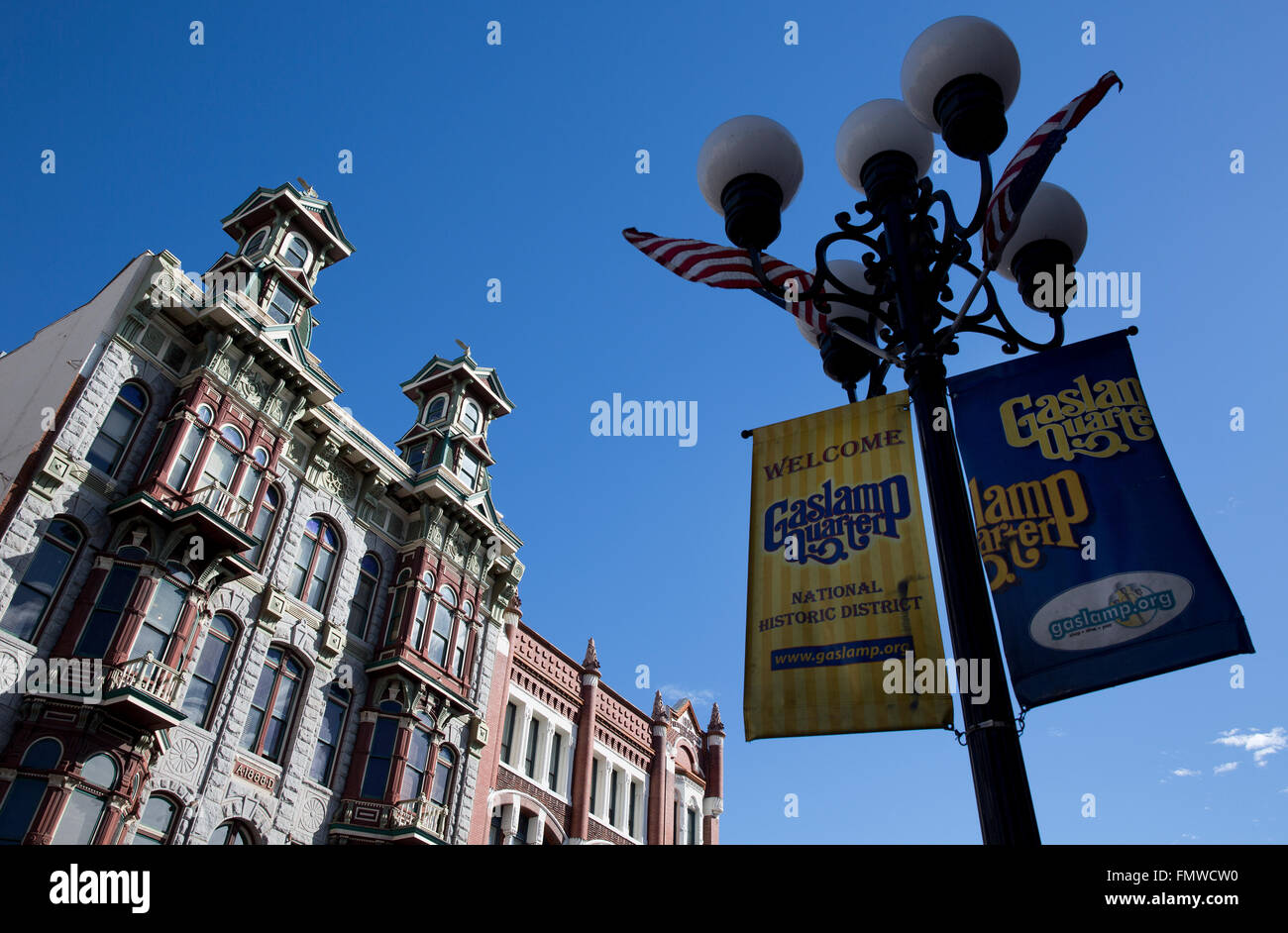 Gaslamp Quarter, San Diego California USA Stock Photo Alamy