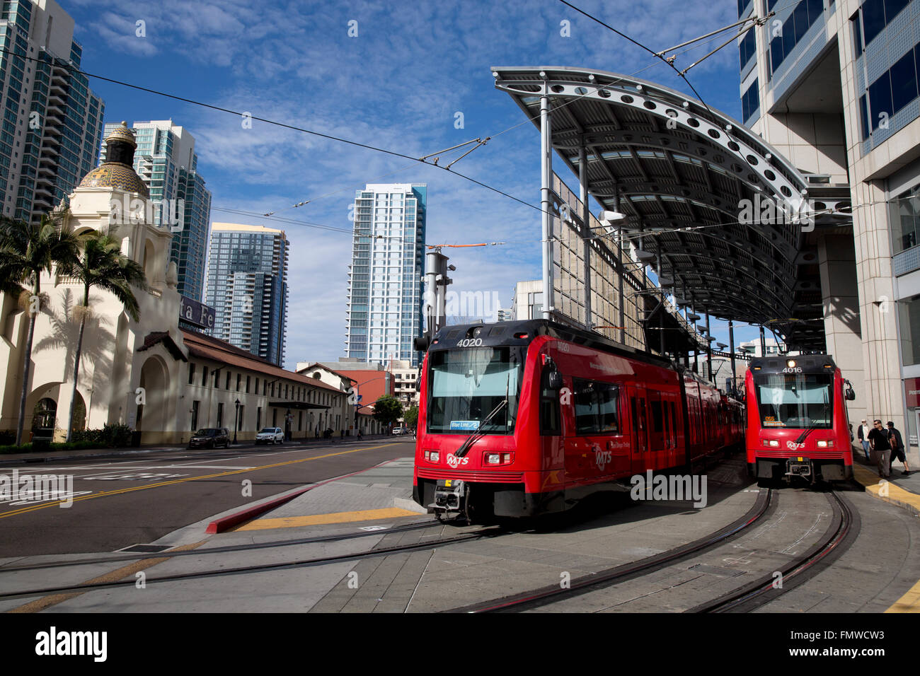 Public transit, San Diego California USA Stock Photo Alamy