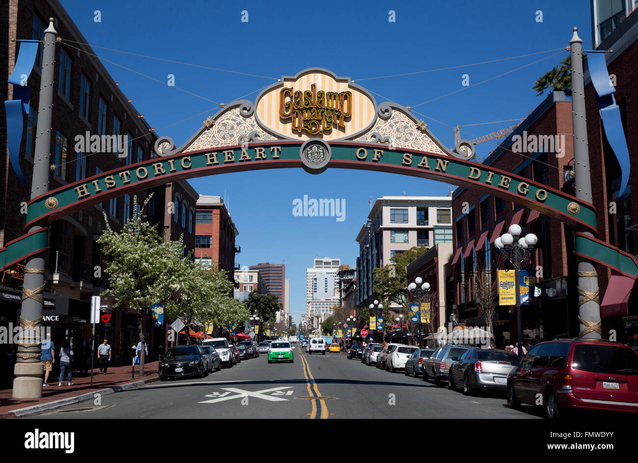Gaslamp Quarter, San Diego, California, USA Stock Photo Alamy