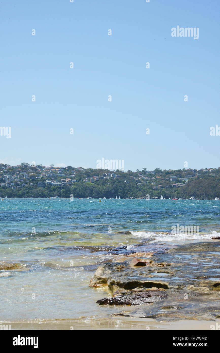 Beach Scene, Sydney Australia, Northern Beaches Stock Photo