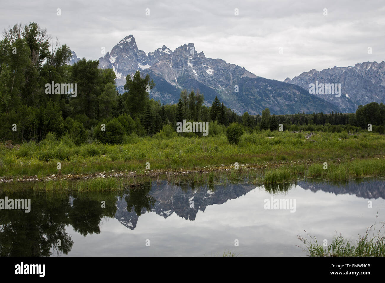 Schwabacher's Landing Grand Tetons National Park Stock Photo - Alamy