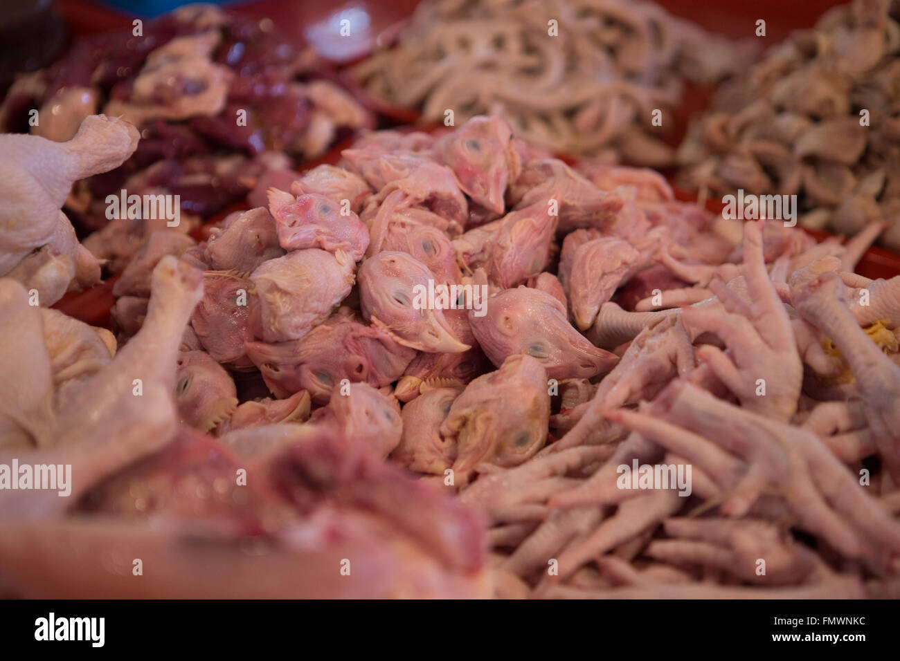 Raw Chicken Heads Feet For Saletalisay City Stock Photo 98910768