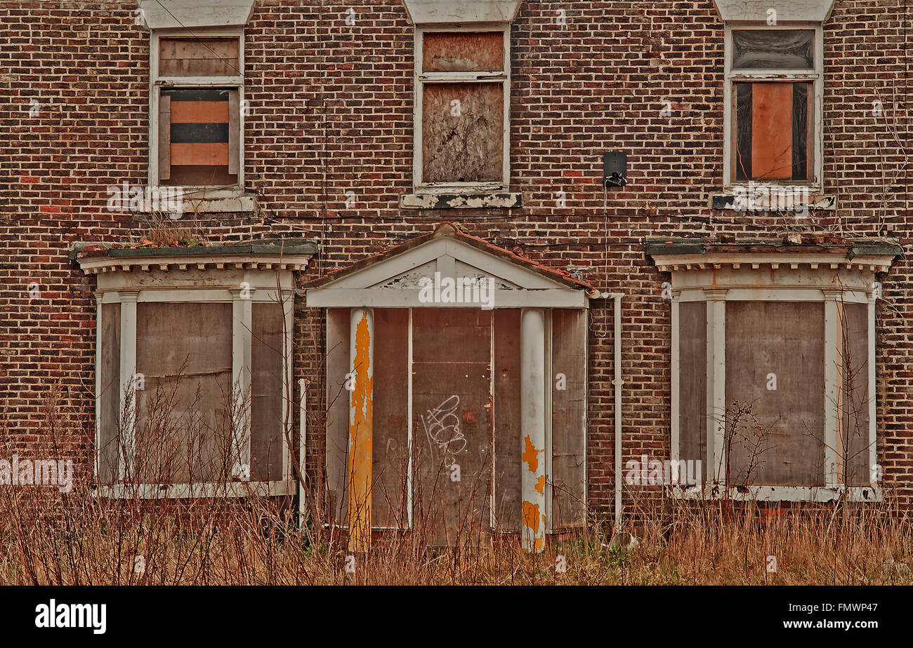 Derelict House, Sunderland Stock Photo Alamy