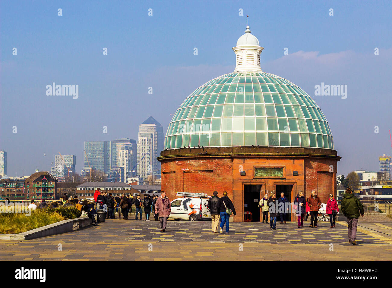 Tunnel's entrance in Greenwich in London, England Stock Photo Alamy
