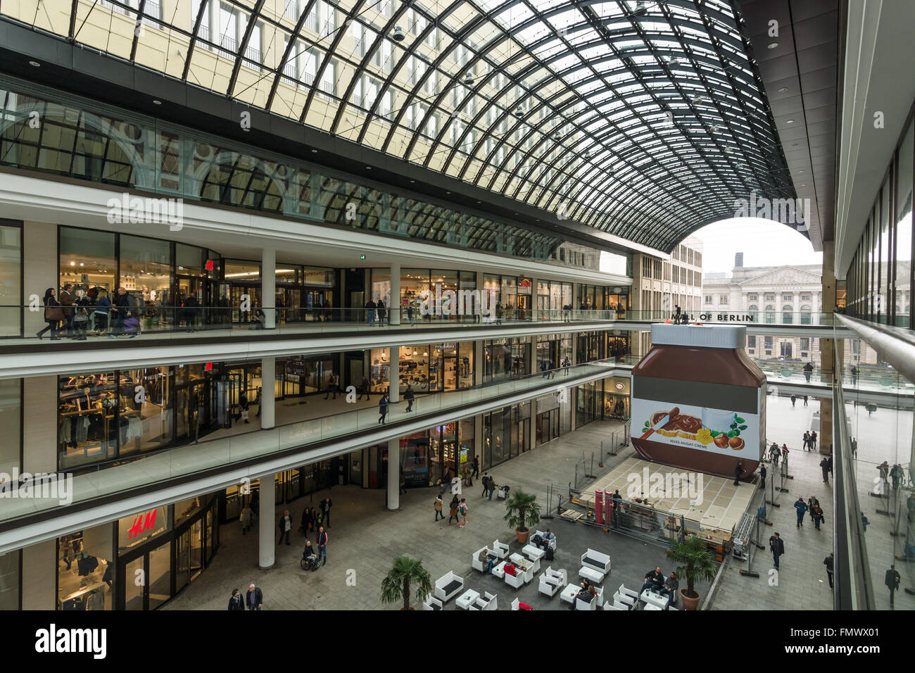 The new shopping center "Mall of Berlin" at Potsdamer Platz Stock Photo