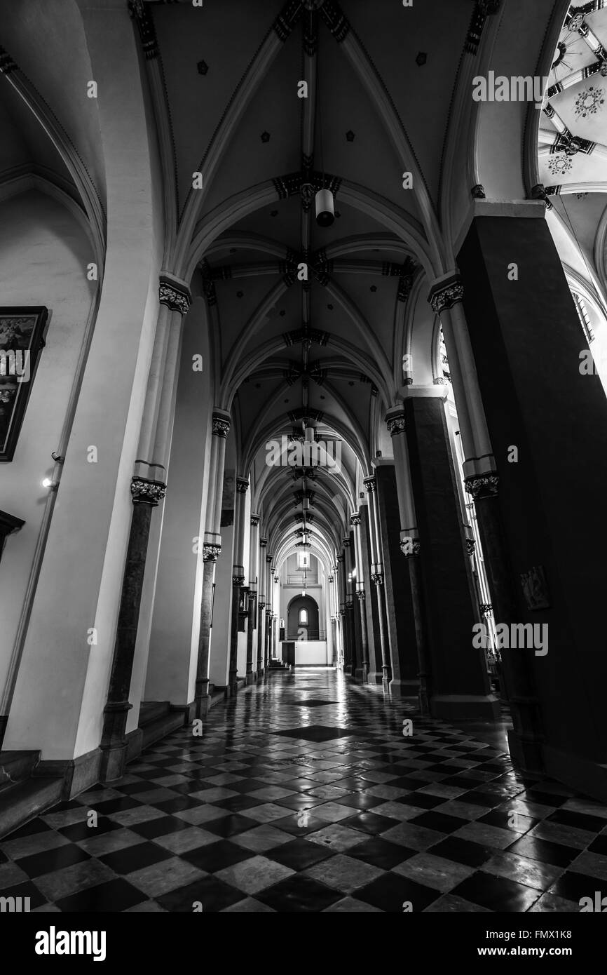 Maastricht romanesque gothic architecture Black and White Stock Photos ...