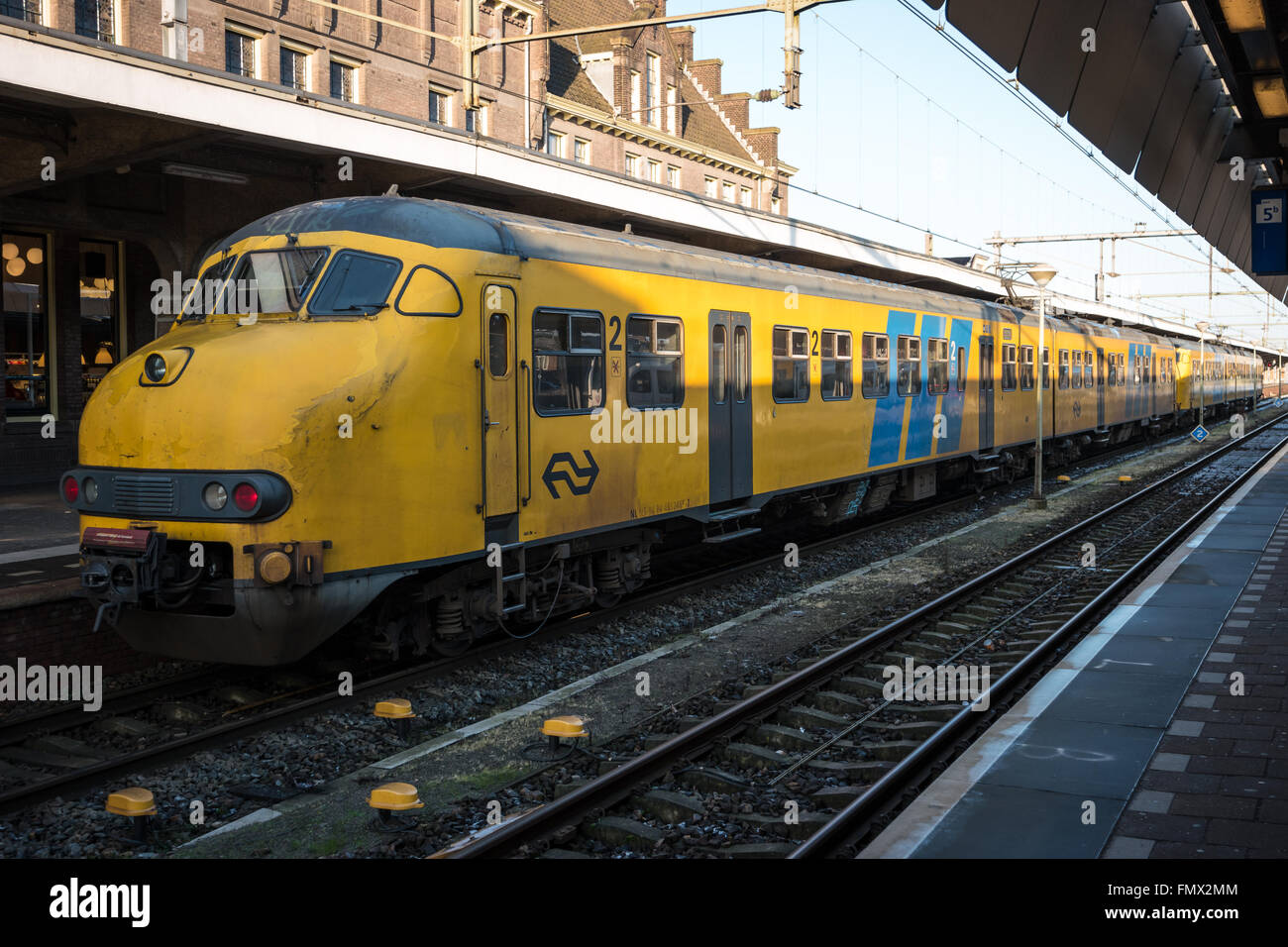 A passenger train. The main railway