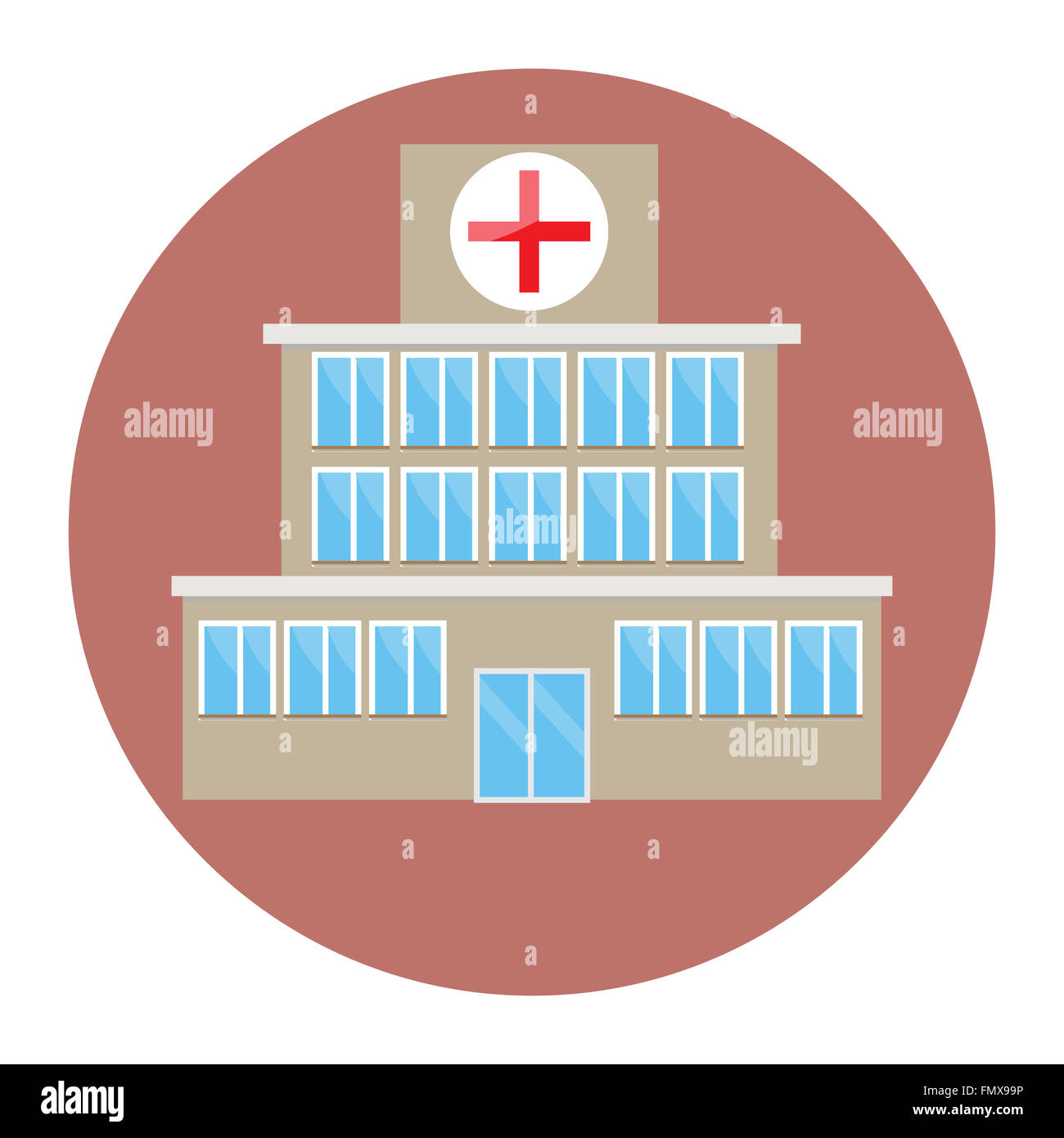Building hospital illustration hi-res stock photography and images - Alamy, image size:1300x1390
