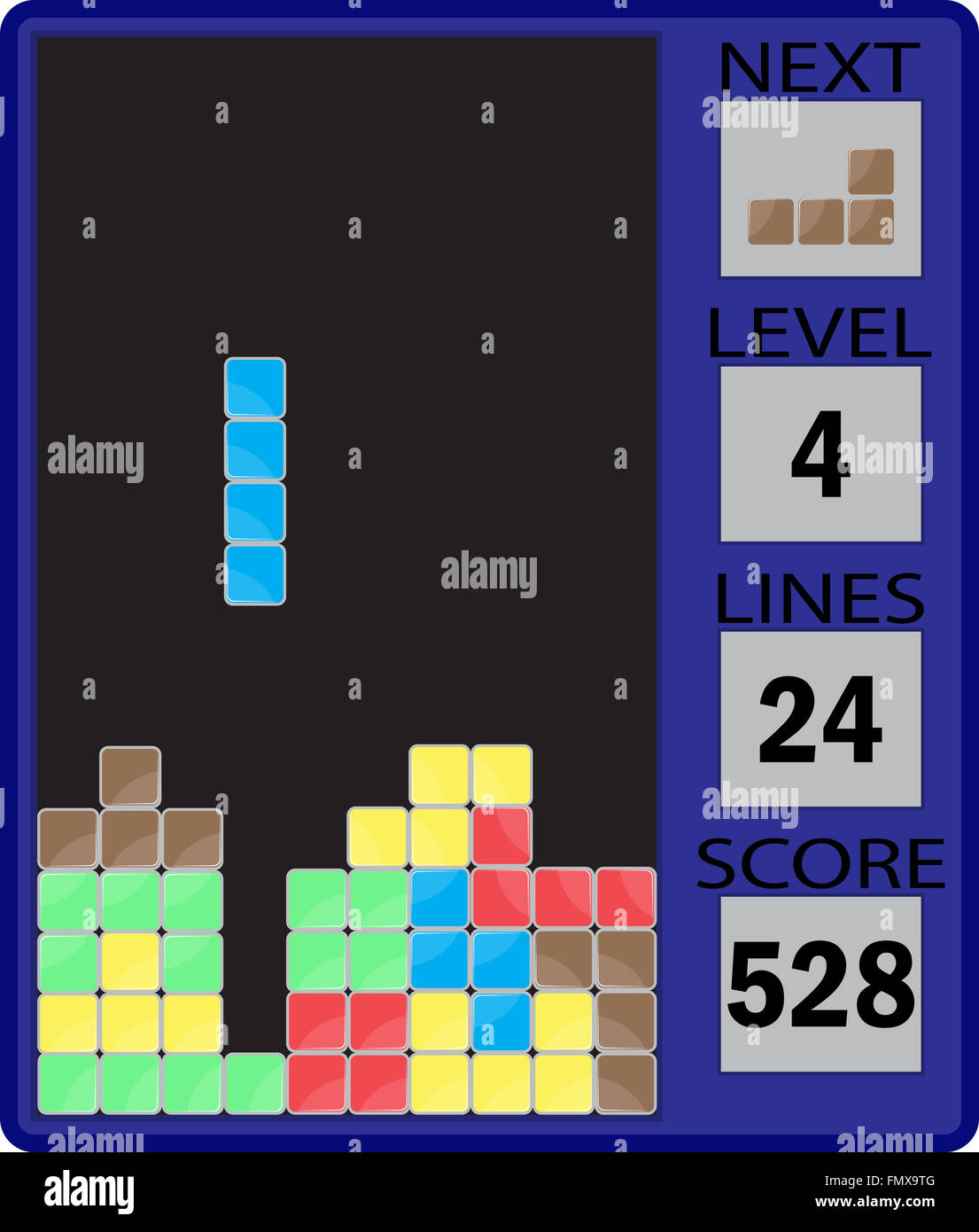 Jeu De Tetris Avec Des Bonbons à Guimauve Image stock - Image du activité,  situez: 132935931