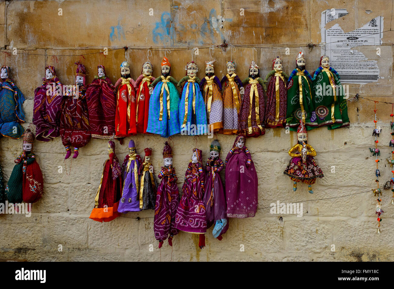 Puppets at Jaisalmer Stock Photo Alamy