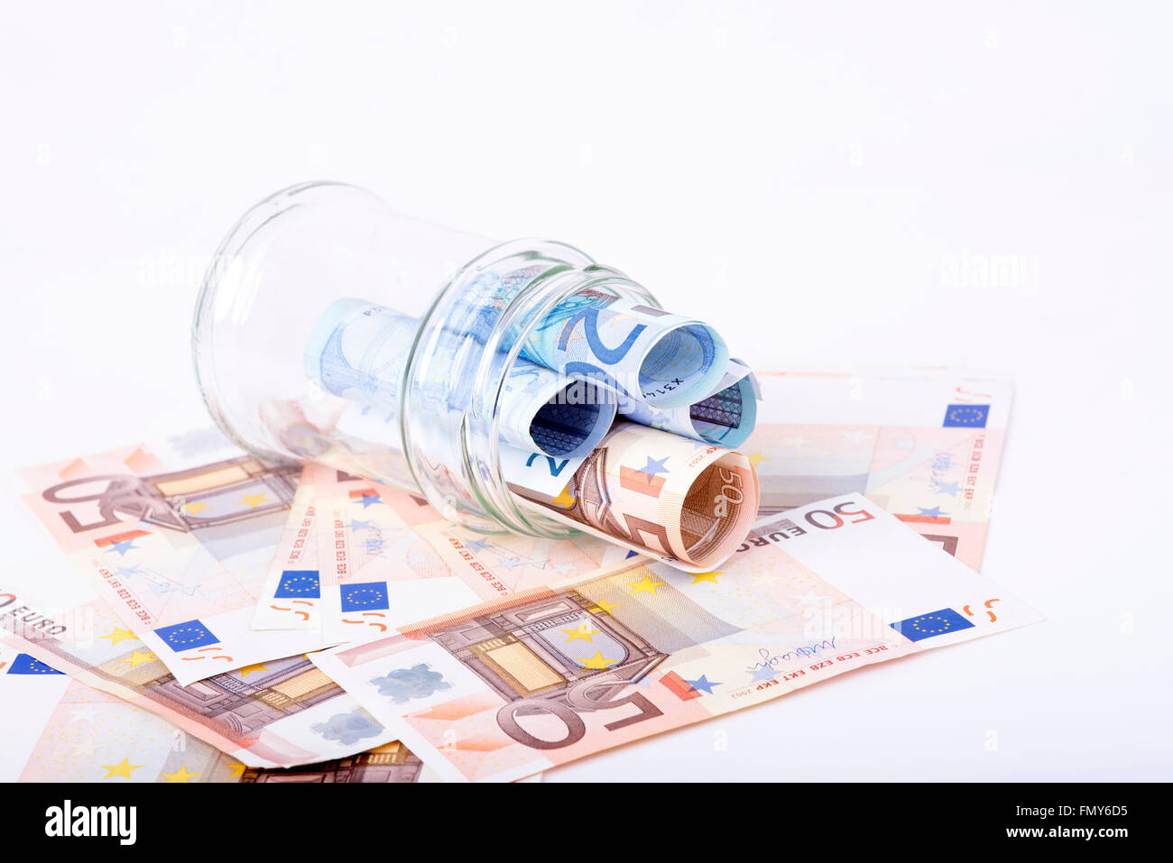 photo of euro savings hidden in a jar Stock Photo - Alamy