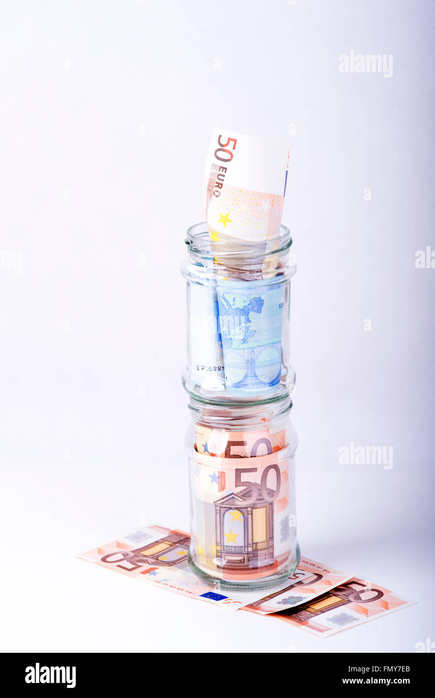 photo of euro savings hidden in a jar Stock Photo - Alamy