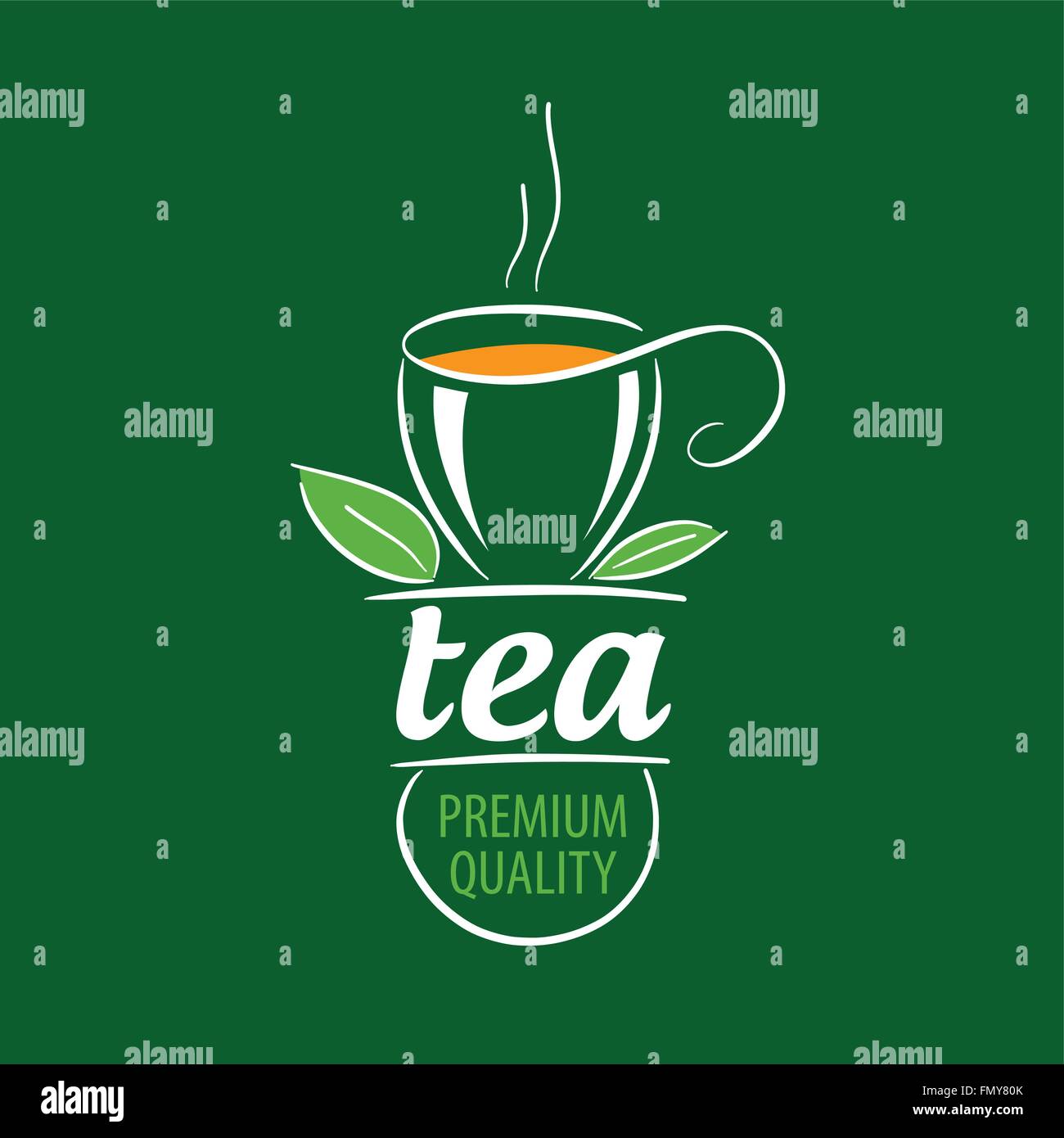 vector logo tea Stock Vector Image & Art - Alamy