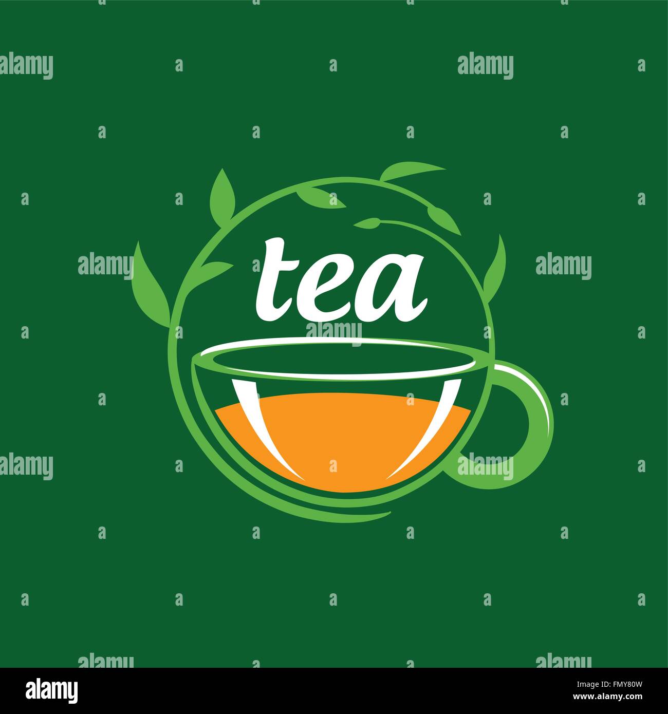 vector logo tea Stock Vector Image & Art - Alamy