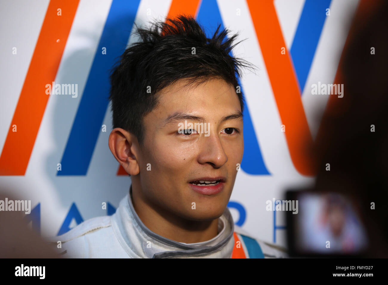 Man Nor Racing Rio Indonesian Formula One driver Rio Haryanto of Manor Racing seen in the ...