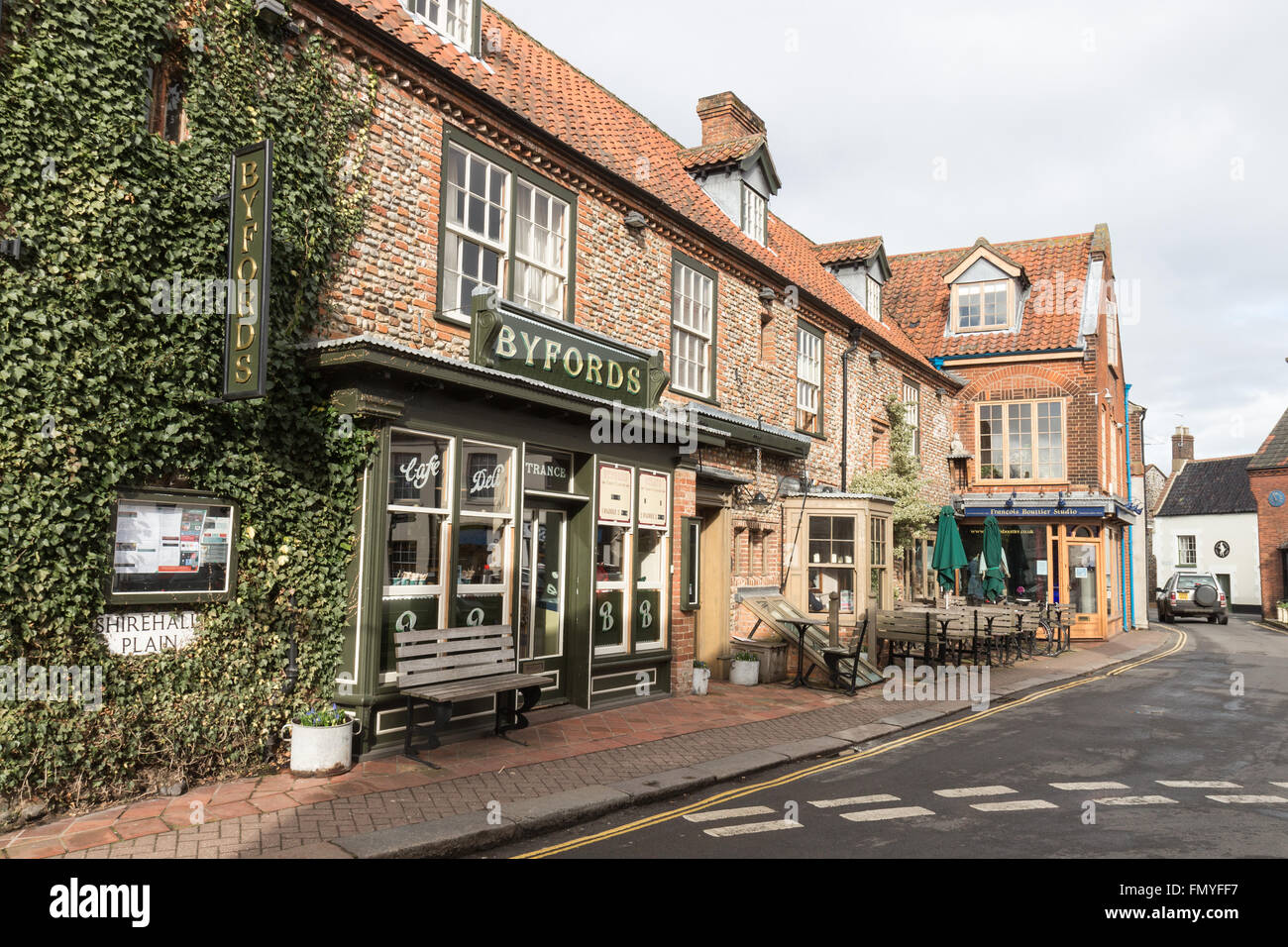 Holt, Norfolk on a Sunday in March 2016 Stock Photo