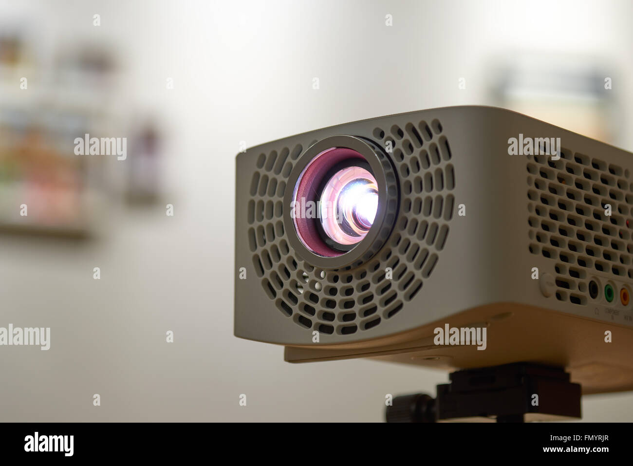 Closeup of beam projector for home & office Stock Photo