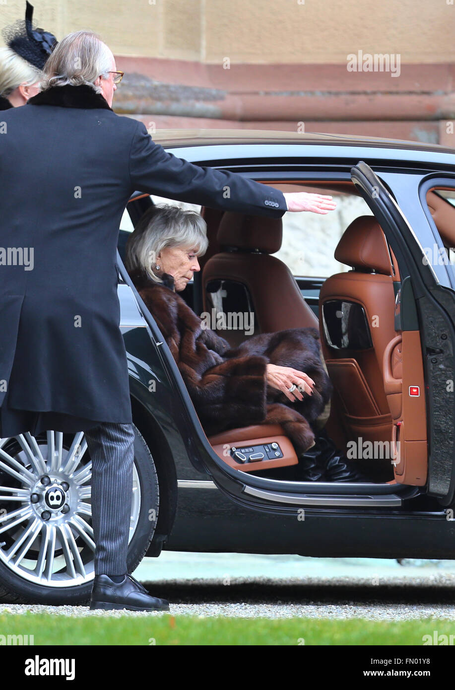Hedingen, Germany. 12th Mar, 2016. Birgitta of Sweden, widow of Prince ...