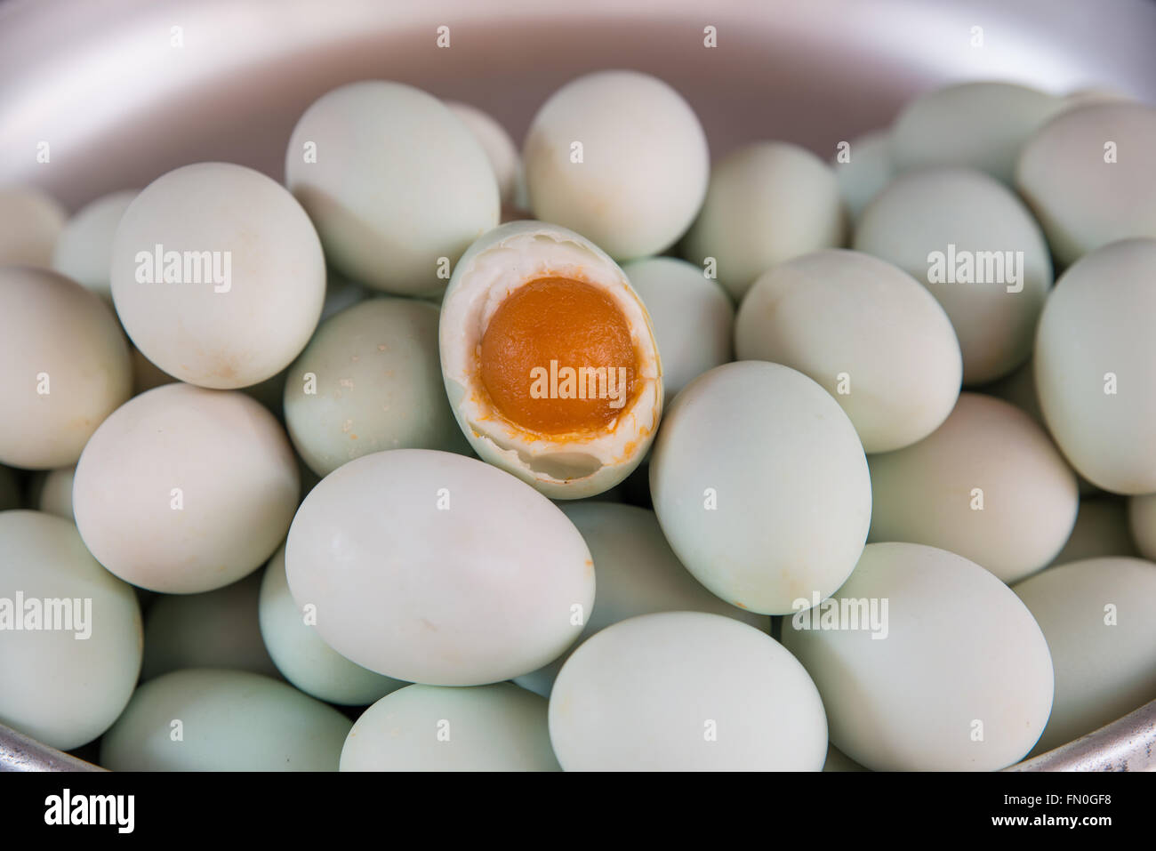 Large Group of salted duck egg Stock Photo Alamy