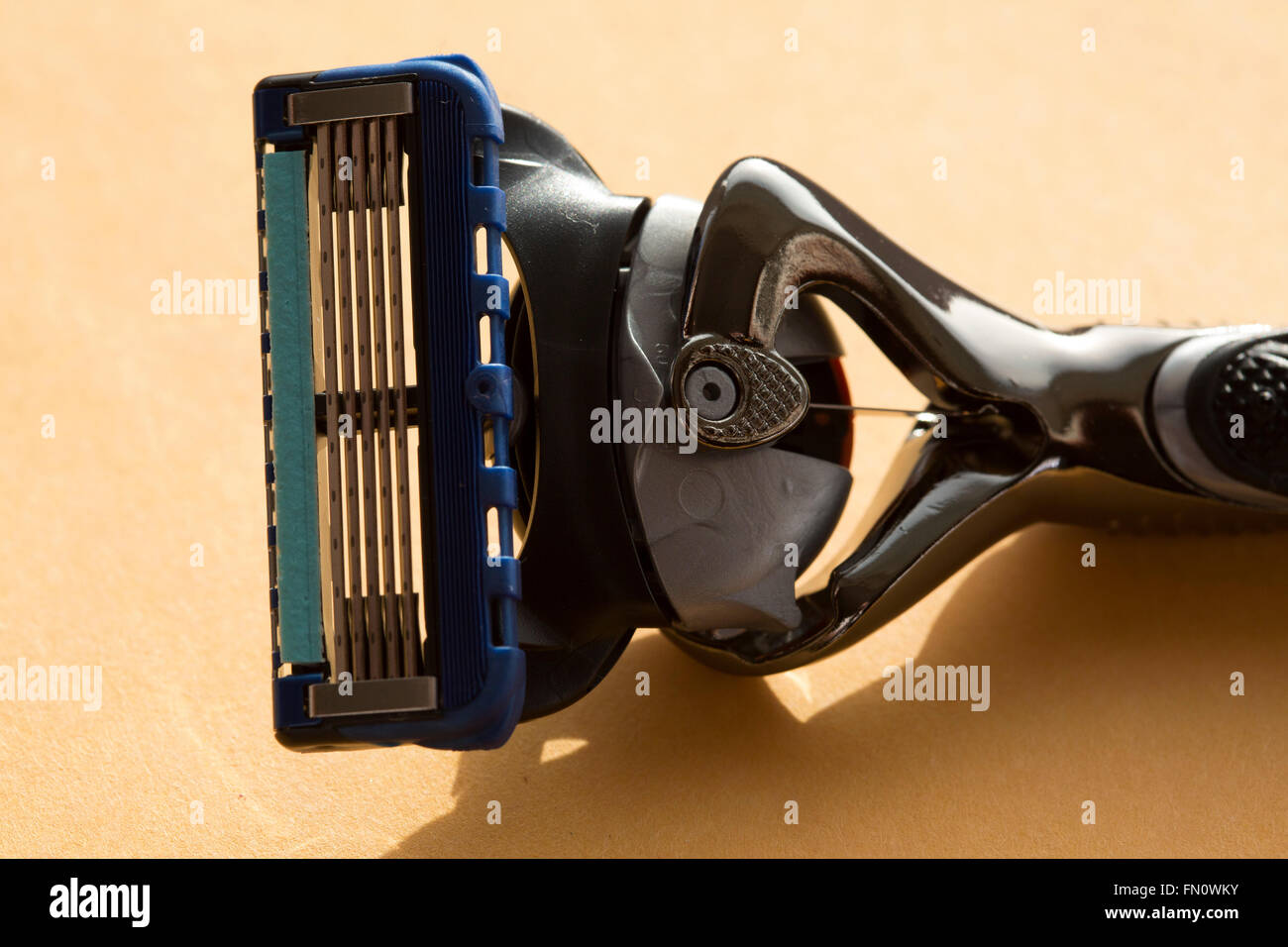A Gillette Fusion ProGlide razor blade. The razor has five blades Stock Photo Alamy