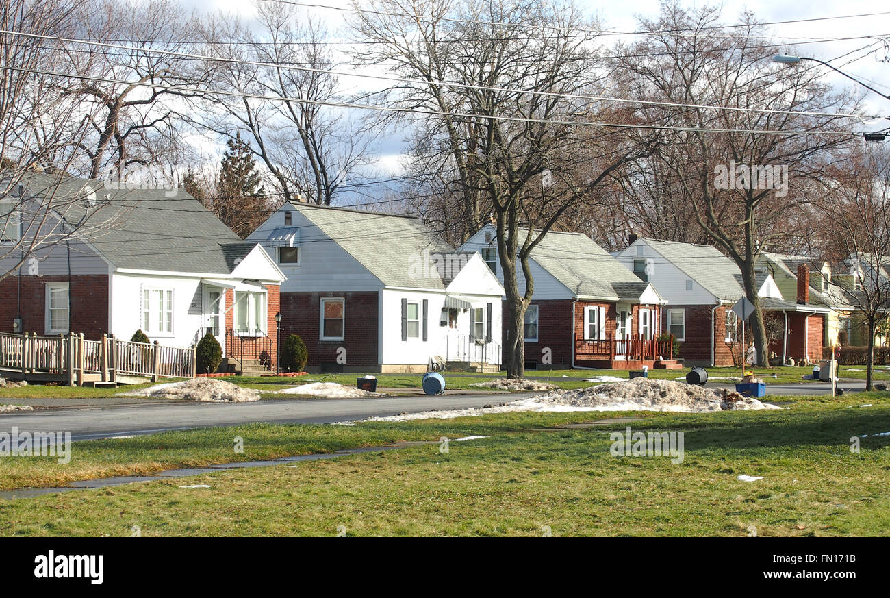 homes in the suburbs Stock Photo