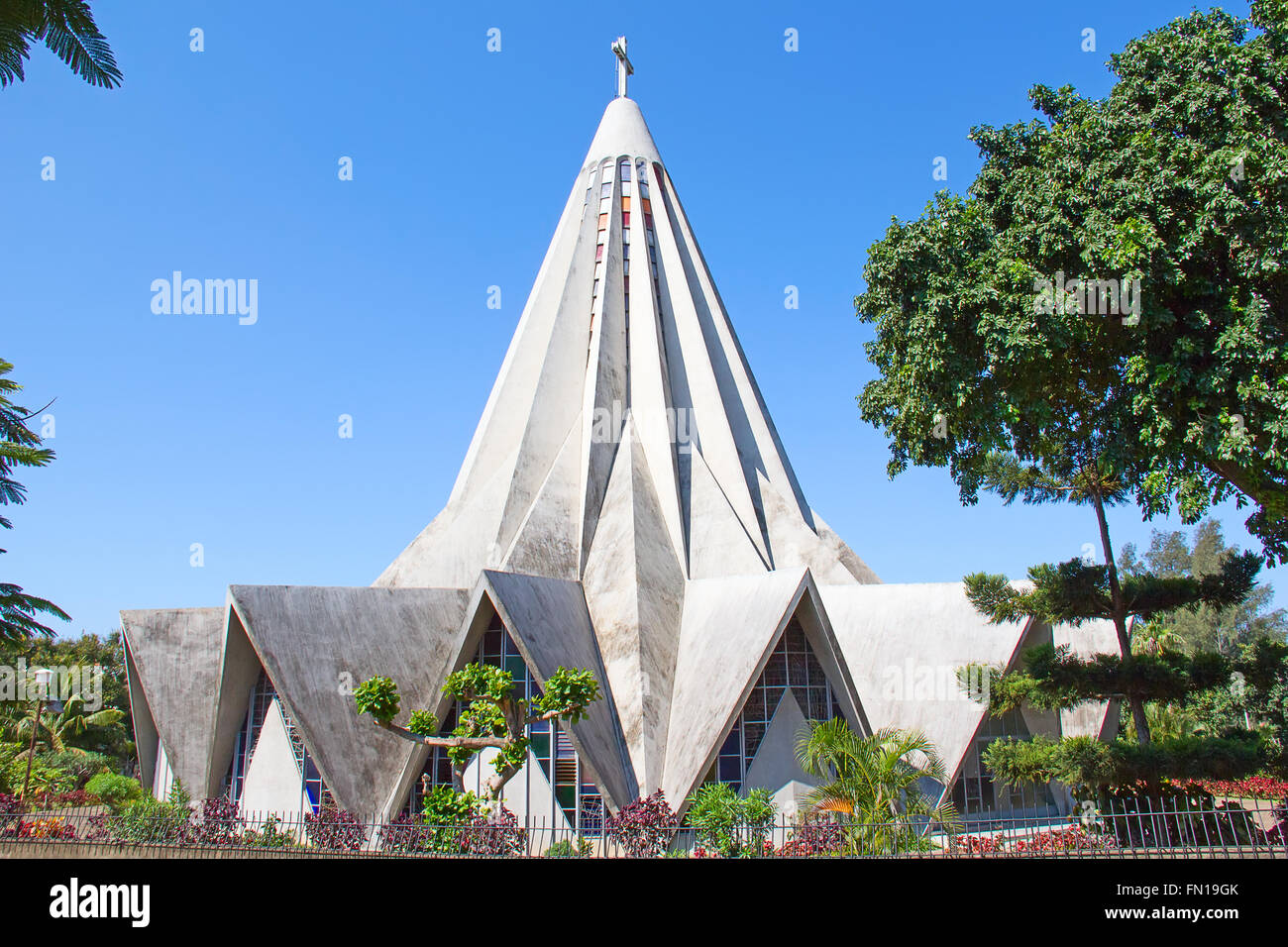 Church in Polana district of Maputo, Mozambique Stock Photo