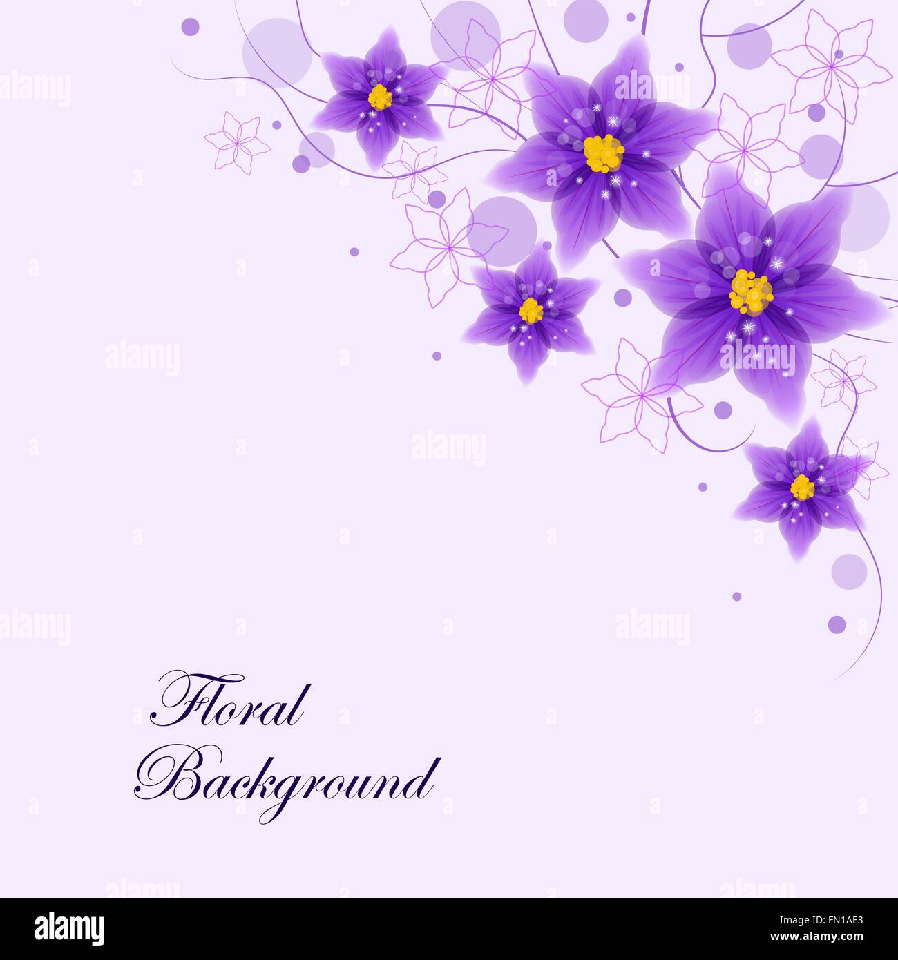 Floral vector background Stock Vector Image & Art - Alamy
