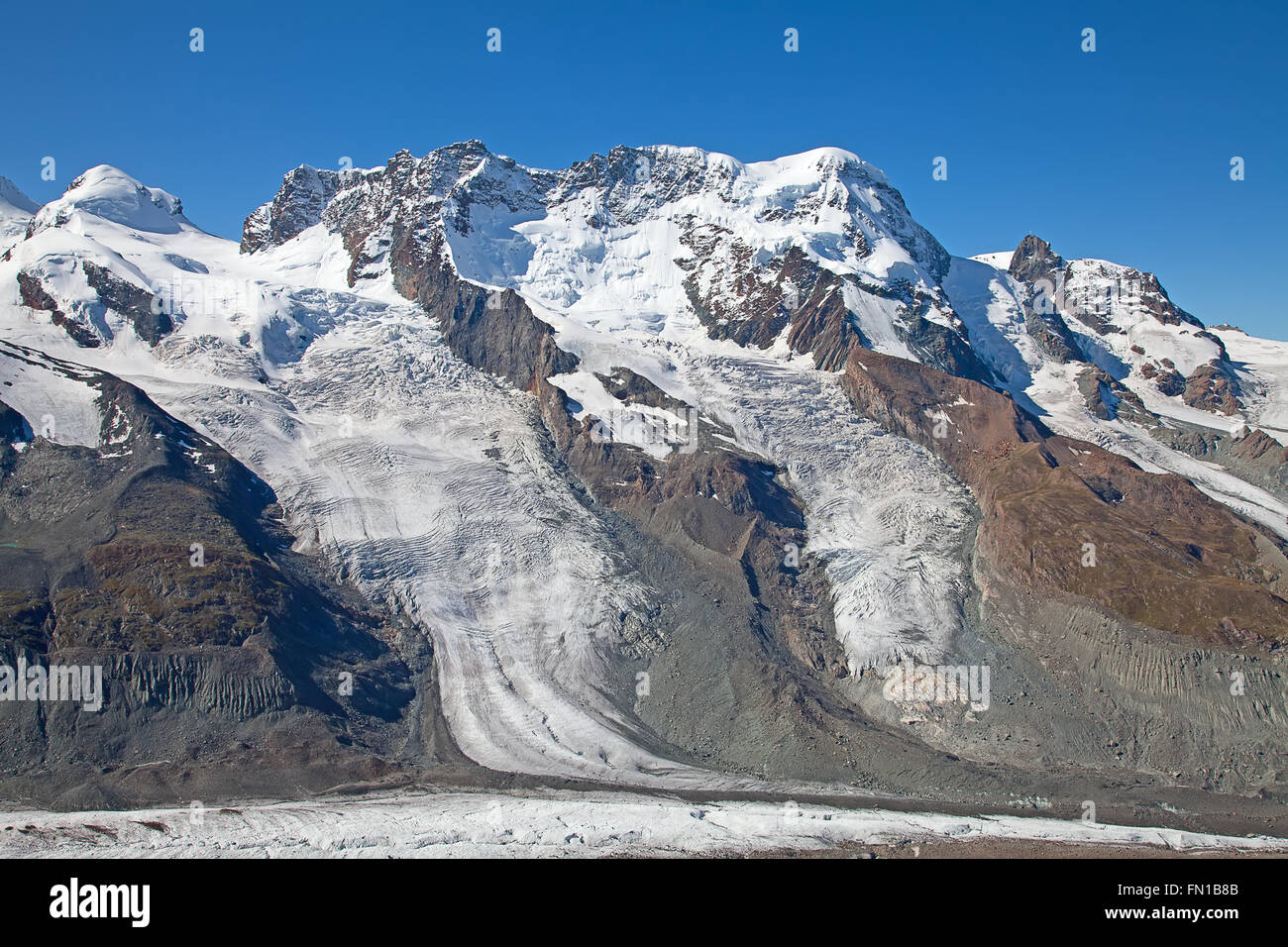 Melting glaciers in the swiss alps Stock Photo - Alamy