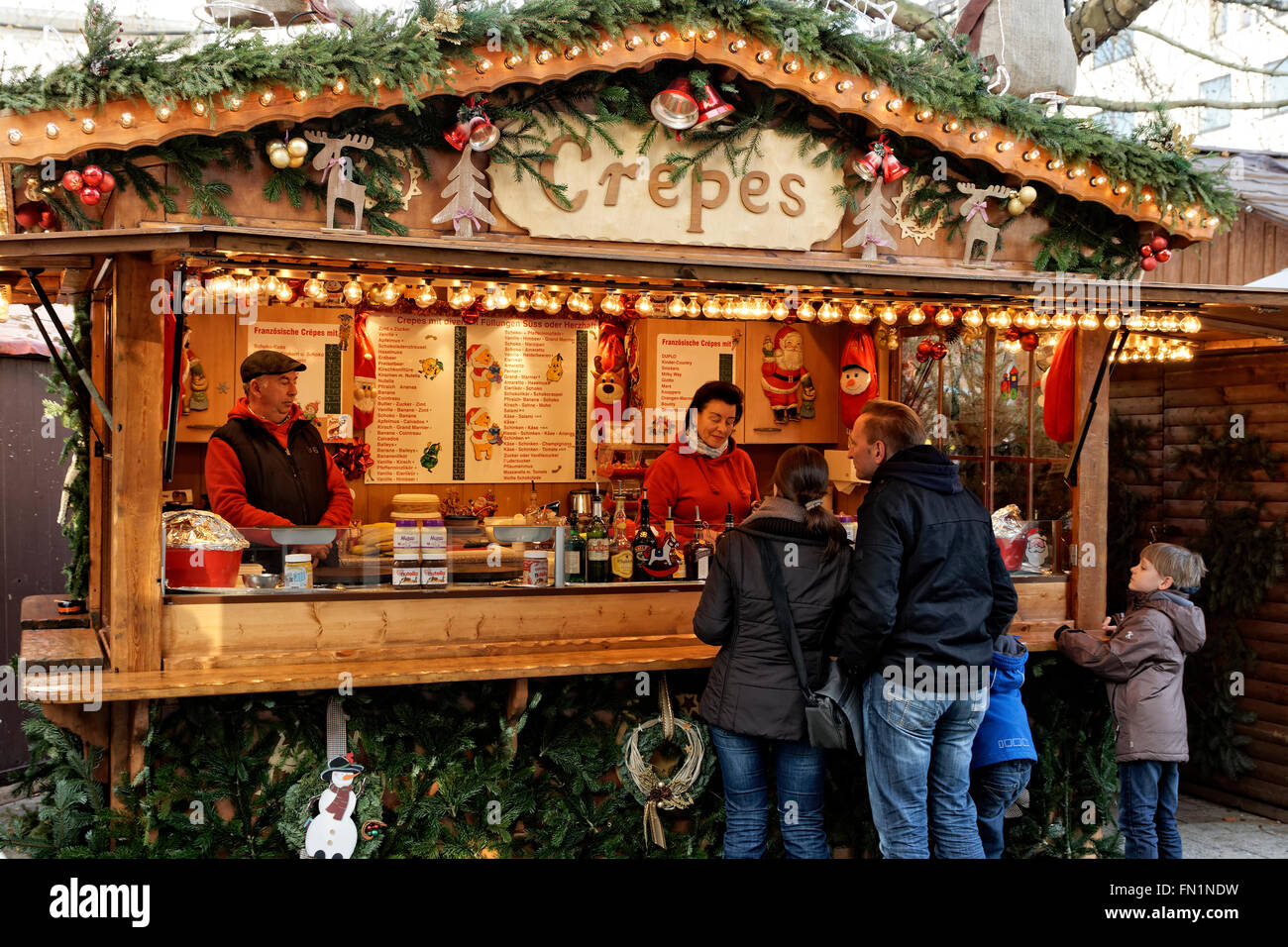 Christmas Market Stall; Hanover; Germany Stock Photo Alamy