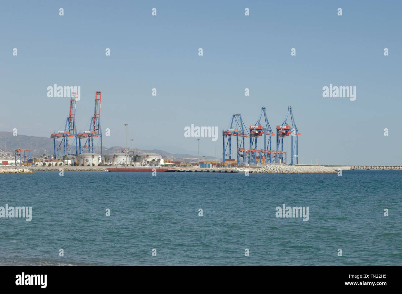 Port of Malaga Spain Stock Photo