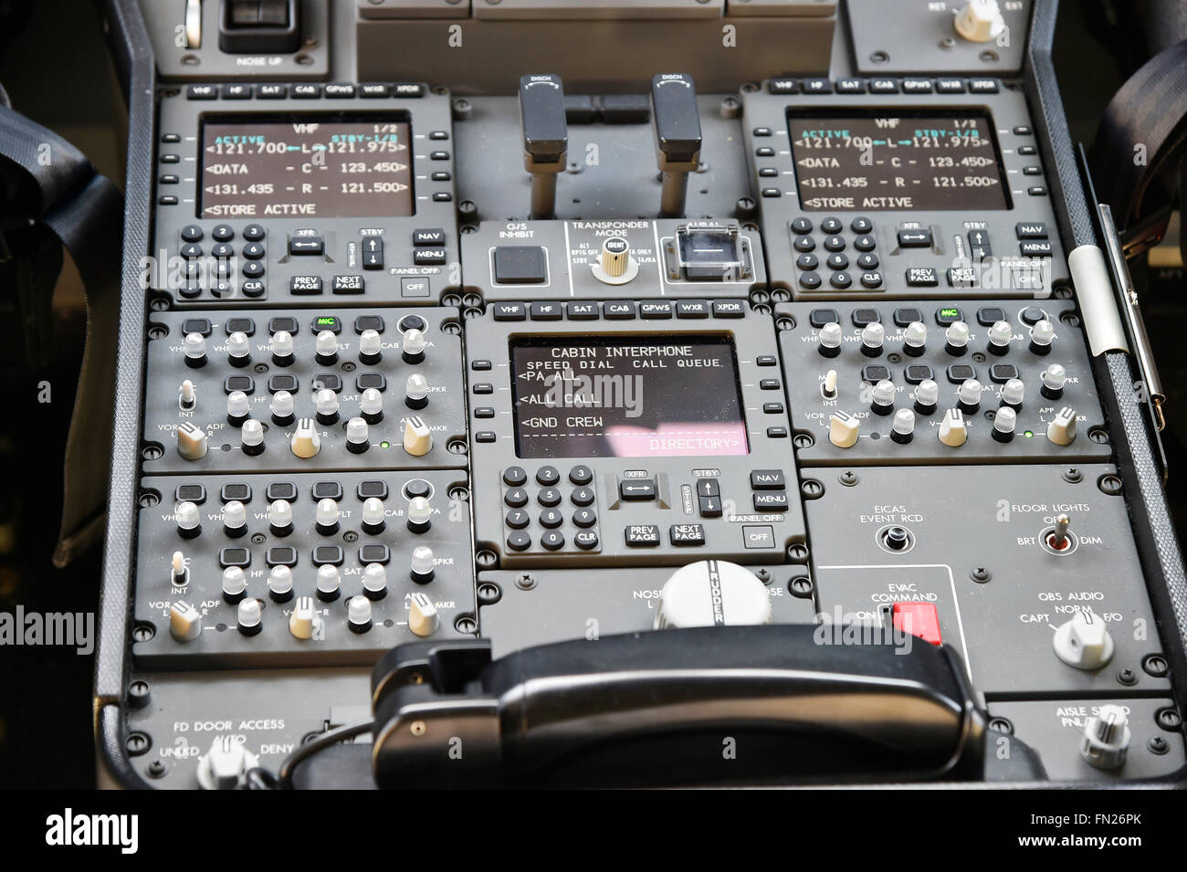 cockpit, panel, switch, boeing, b 787, B787, 8, 9, Dreamliner, Dream Liner, Munich Airport, MUC, EDDM, Airport Munich, Stock Photo