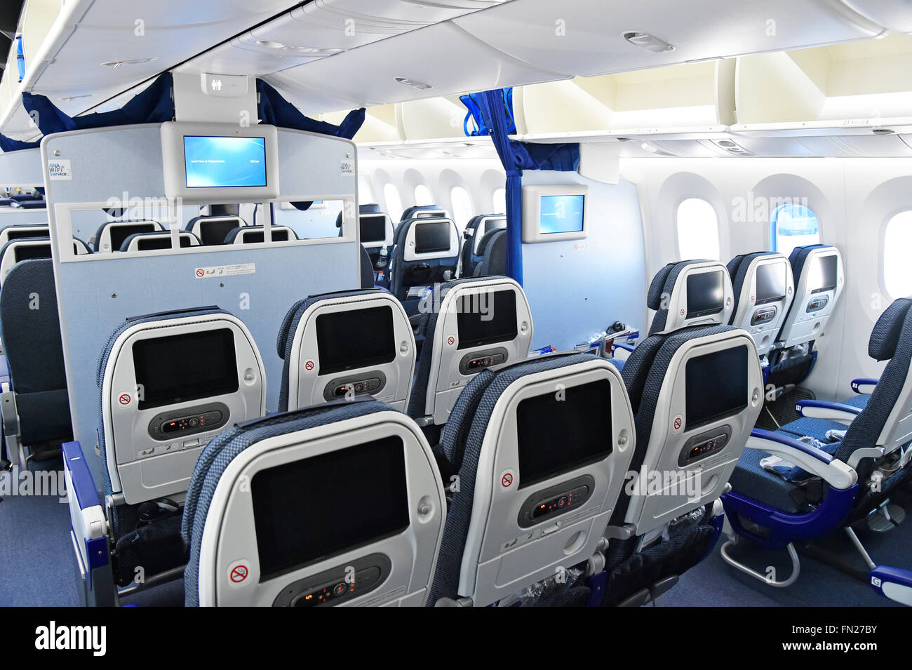 cabin, boeing, b 787, B787, 8, 9, Dreamliner, Dream Liner, Munich Airport, MUC, EDDM, Airport Munich, Stock Photo