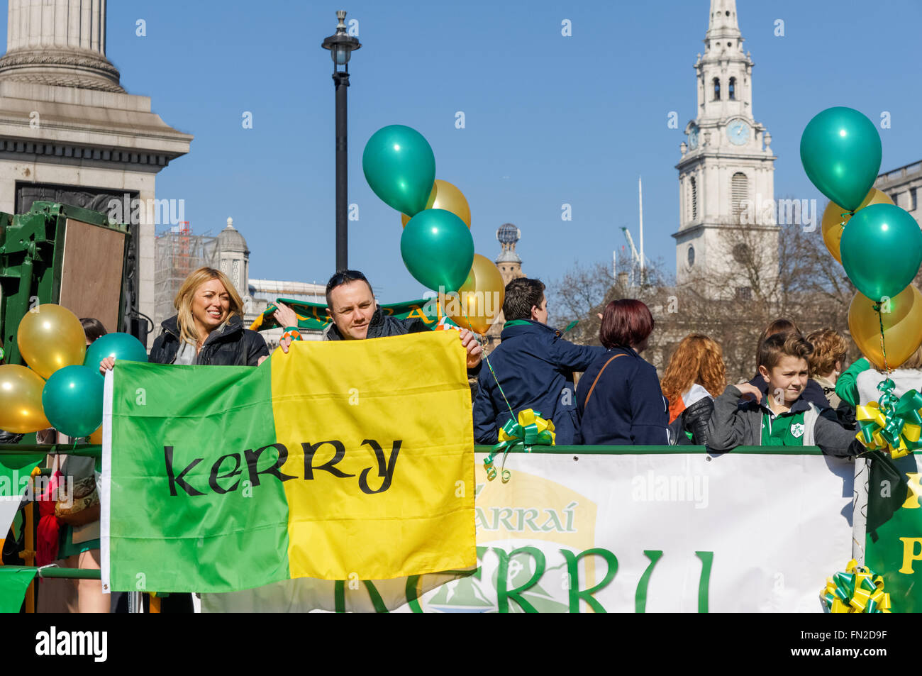 St Patrick's Day Parade in London, England United Kingdom UK Stock Photo