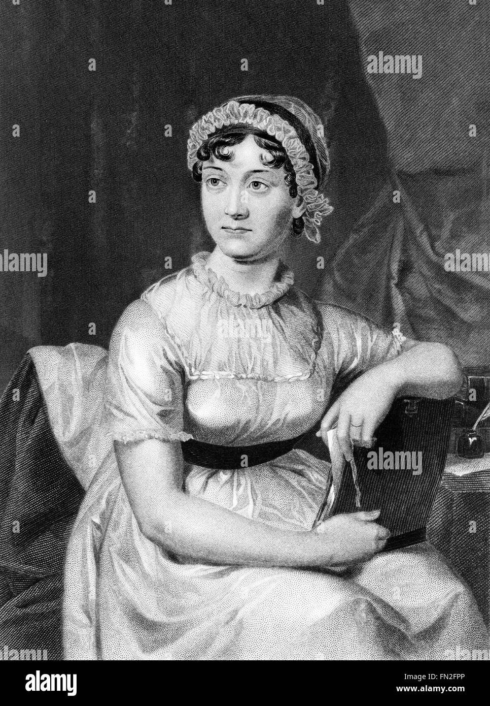 Jane Austen (17751817). Portrait Stock Photo Alamy