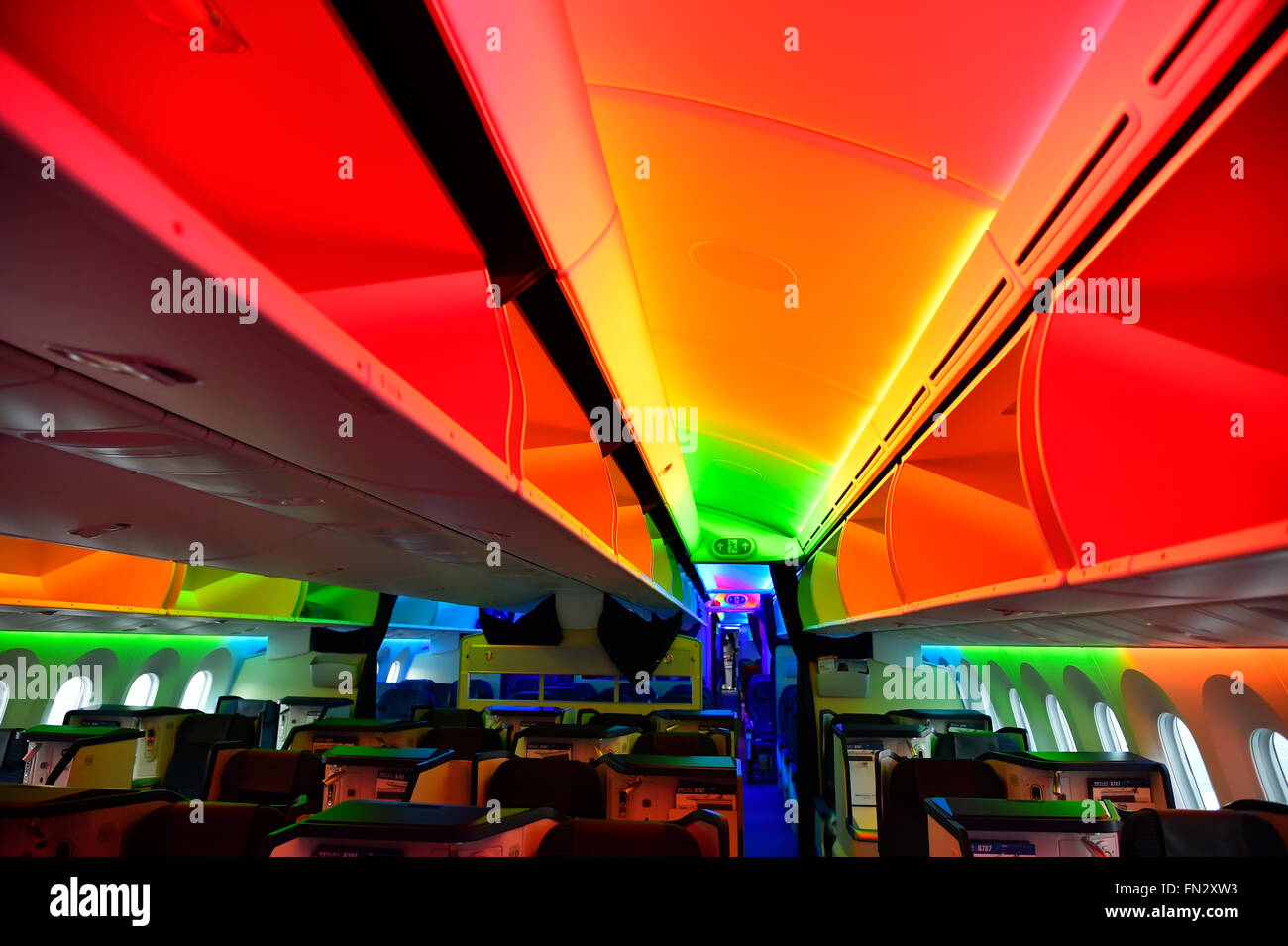 cabin, boeing, b 787, B787, 8, 9, Dreamliner, Dream Liner, Munich Airport, MUC, EDDM, Airport Munich, Stock Photo