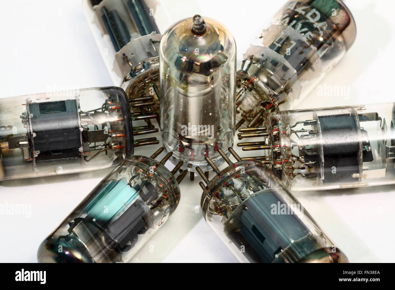 Vintage electronic vacuum tubes Stock Photo Alamy
