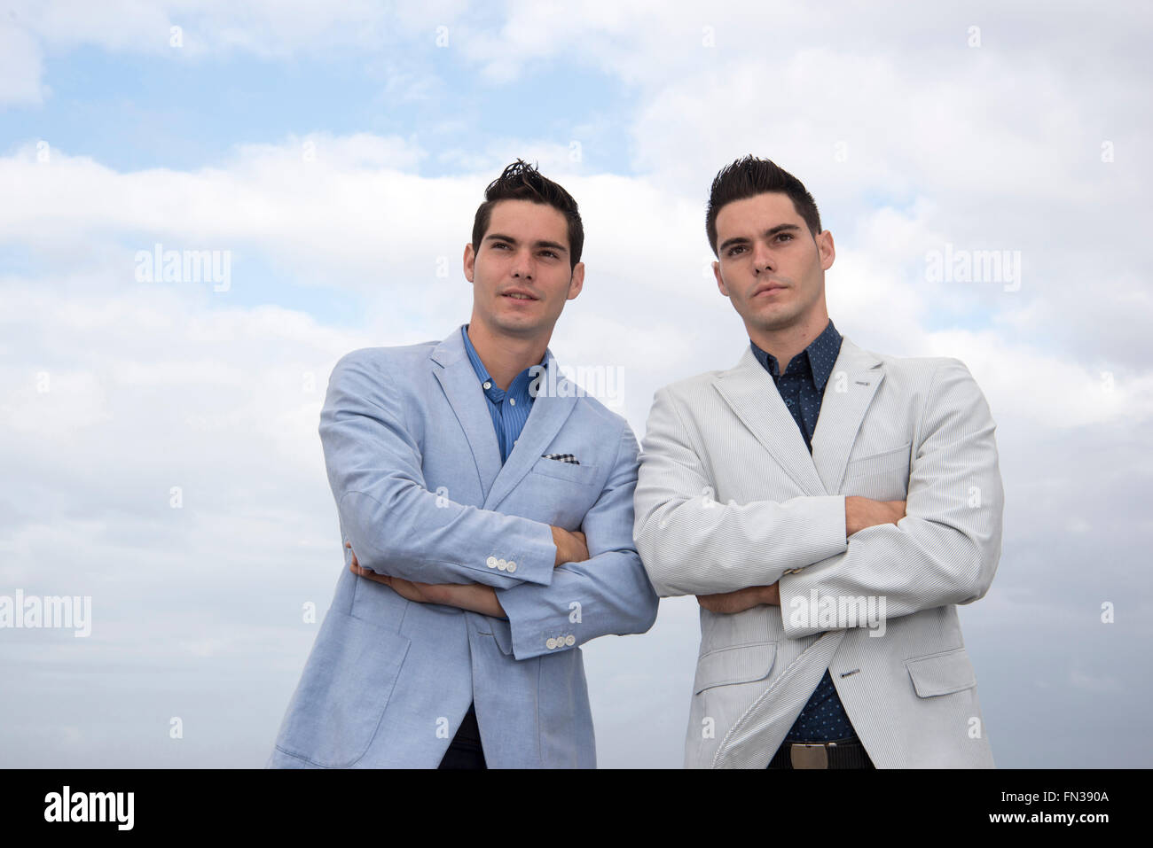 Image two handsome men hi-res stock photography and images - Alamy