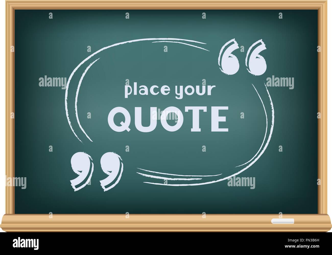 blackboard quote template Stock Vector Image & Art Alamy