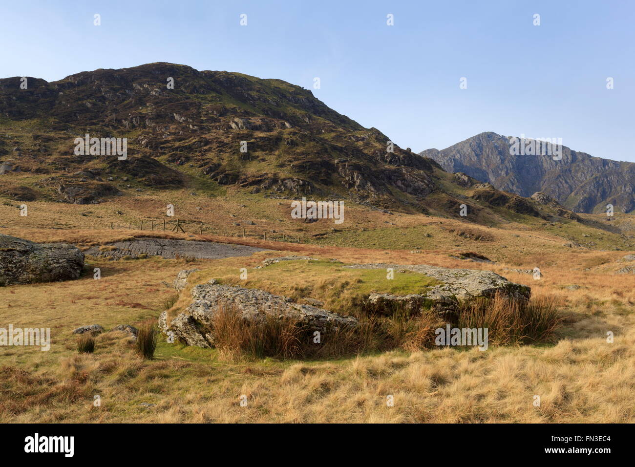A view of Craig Cau from the Minffordd path Stock Photo