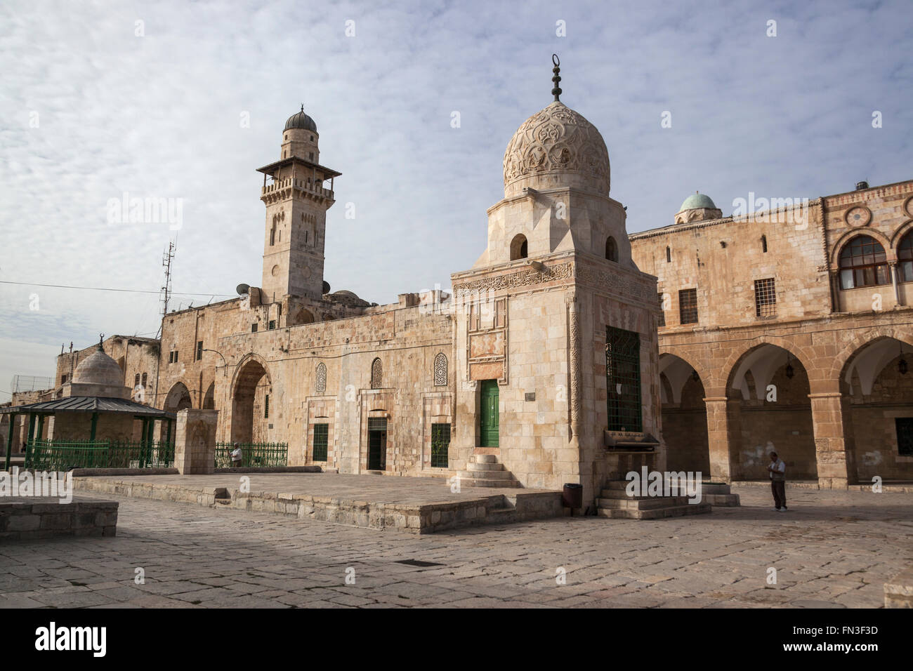 Al-Aqsa Mosque or Bayt al-Muqaddas, Old City Jerusalem Stock Photo
