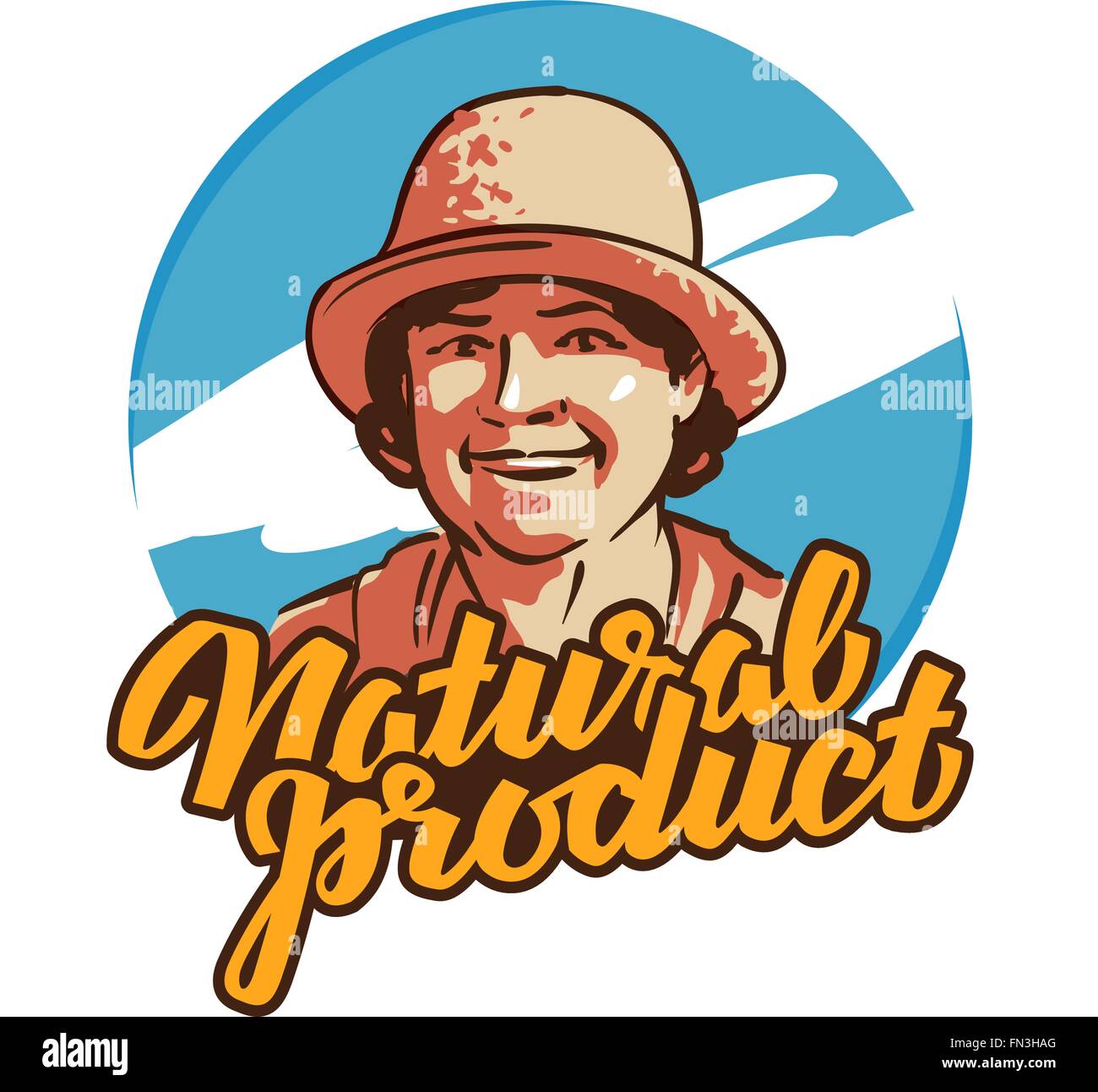 fresh food vector logo design template. farmer, grower, farm icon Stock ...