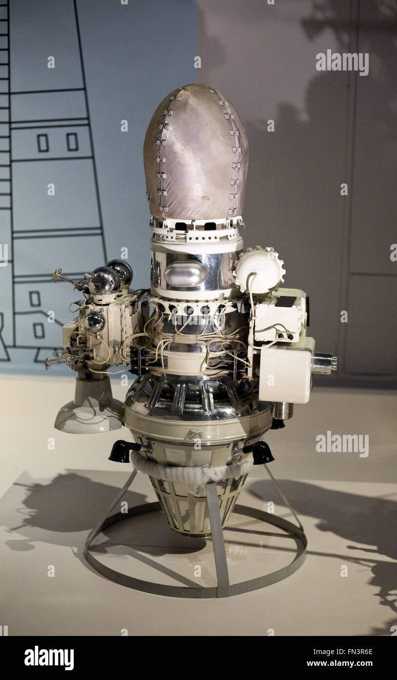 London, UK. 12th Mar, 2016. Cosmonauts Birth of the Space Age.LUNA 9