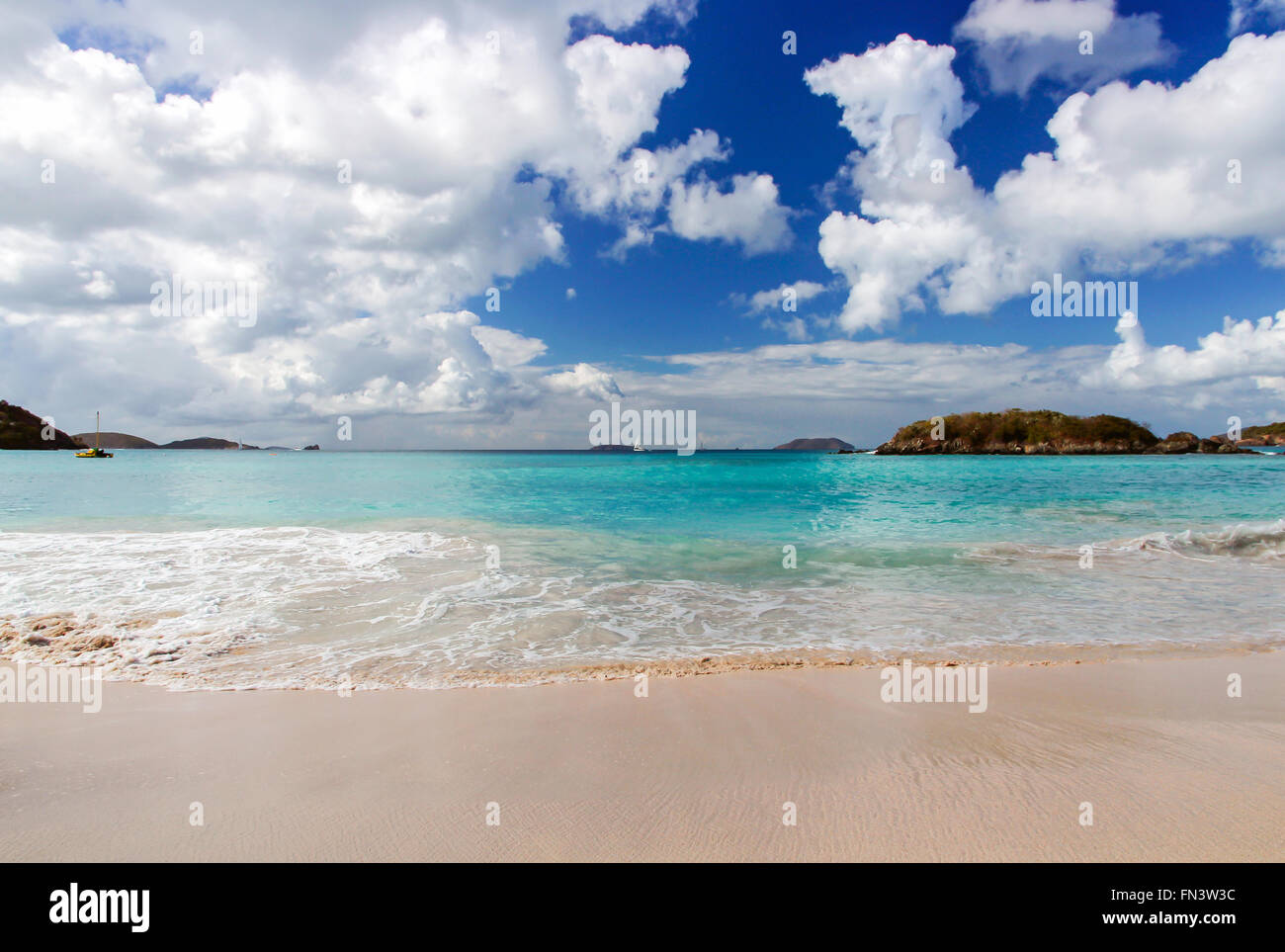 Cinnamon Bay Beach Stock Photo - Alamy
