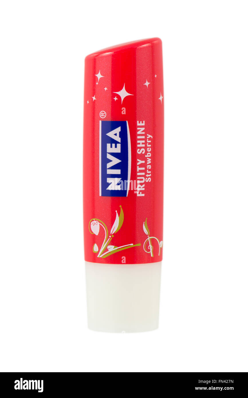Nivea Fruity Shine Lip Balm Stock Photo Alamy