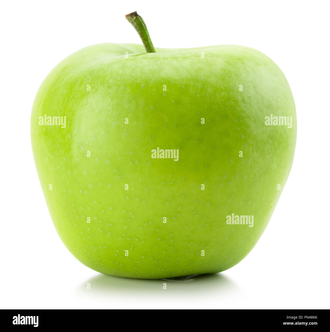 green apple isolated on the white background Stock Photo - Alamy