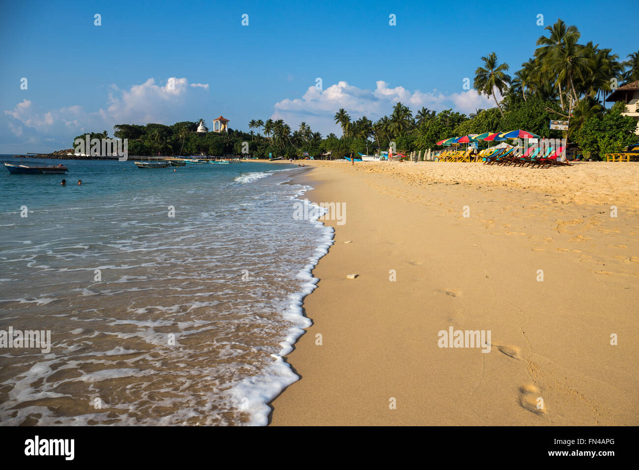 Unawatuna beach, near Galle, Sri Lanka, Asia Stock Photo